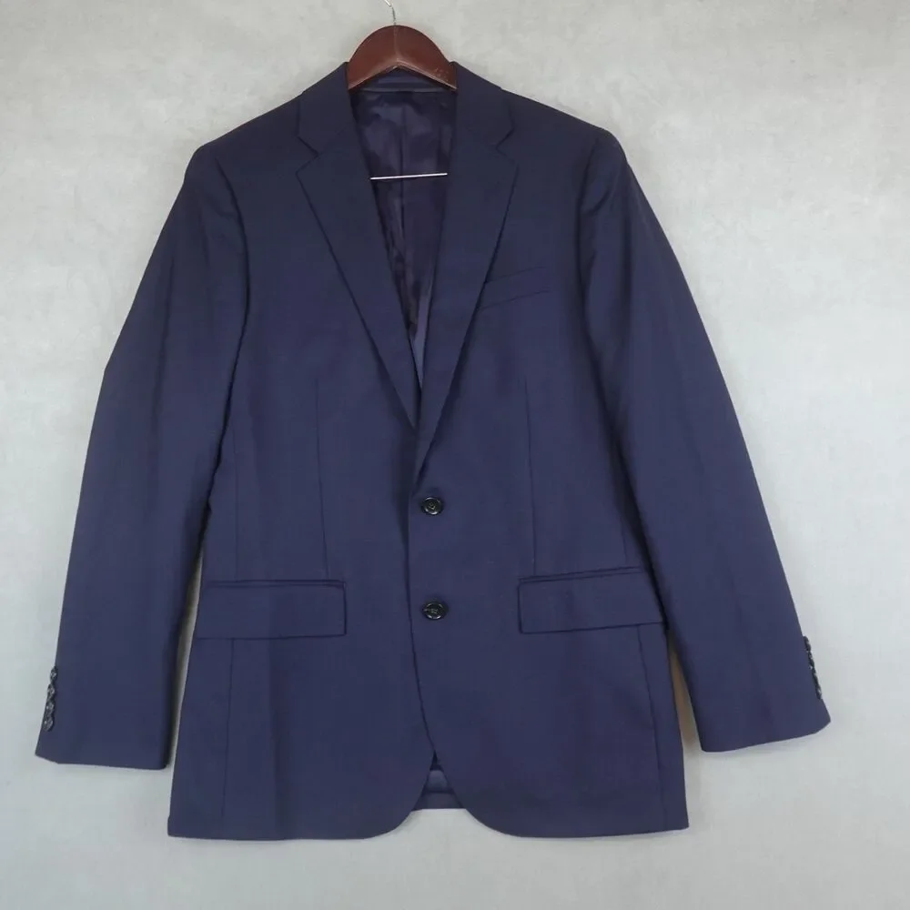 J Crew Ludlow Blazer 38R Slim Loro Piana Super 120s Merino Wool Navy Sport Coat